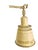 Vintage Cream Tole Double-Arm Table Lamp With Pierced Shades – Hollywood Regency Style For Sale - Image 4 of 18