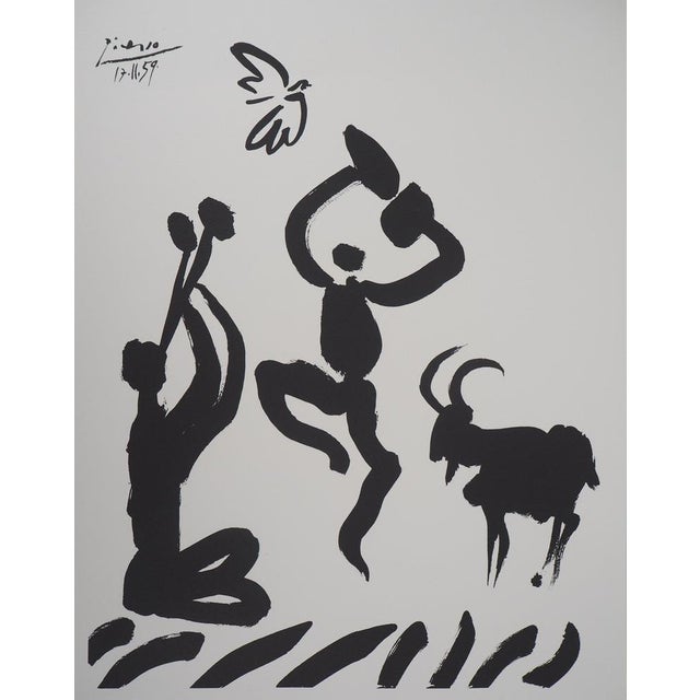 Pablo Picasso (1881-1973) (after) The Dance of the Fauns Lithograph after a drawing by the artist Signed in the plate On...