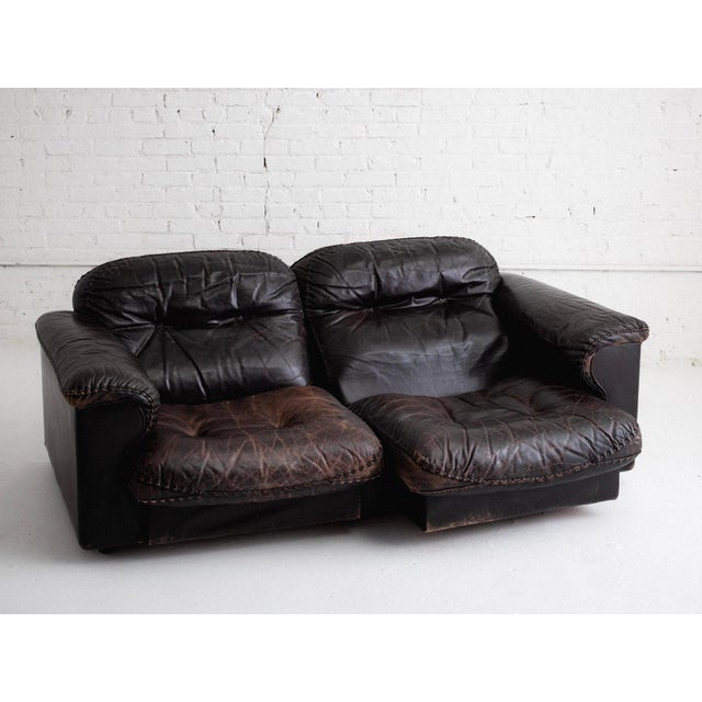 De Sede "Ds101" Leather Sofa by De Sede, 1970s For Sale - Image 4 of 12