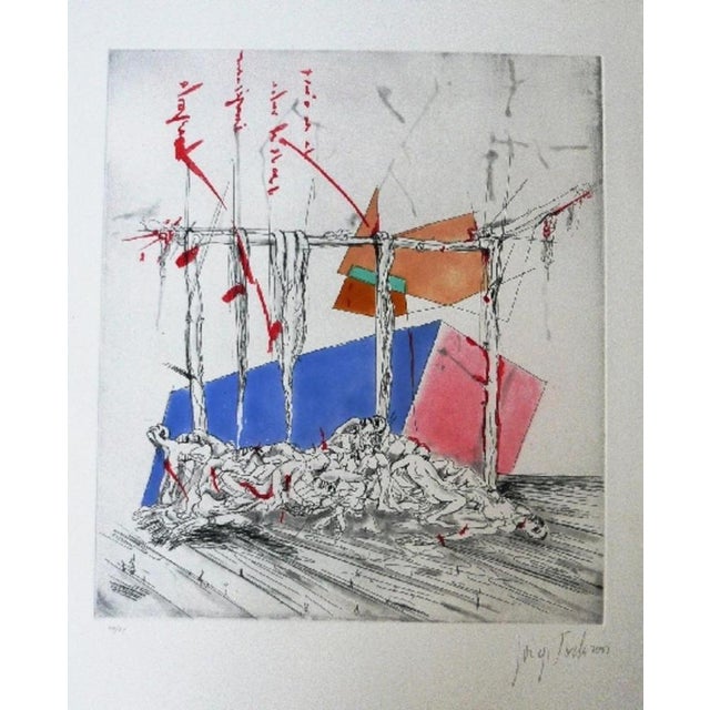 Jorge Tacla Friends and Enemies, 2002 Etching and aquatint on Guarro paper, signed and numbered in pencil by the artist....