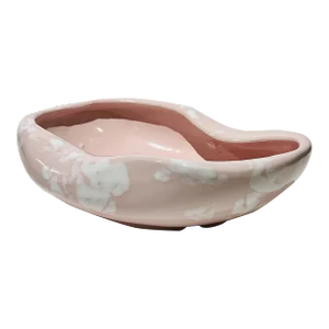 Vintage McCoy Pink and White Organic Bowl Serveware