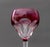 Val St. Lambert Red Cut Crystal Wine Glasses, 8 For Sale In New York - Image 6 of 11