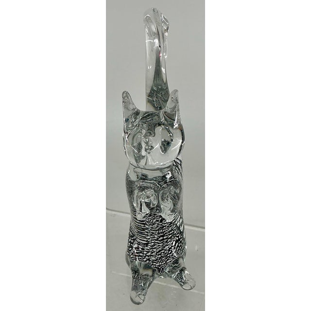 Vintage Murano Glass Cat Figurine For Sale In Providence - Image 6 of 12