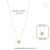 2.04ct Natural Lemon Topaz & Diamond Station Clover Pendant Necklace in 14k Gold For Sale - Image 9 of 12