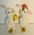Shabby Chic 1970s Whimsical Porcelain Rabbit Pair Lamp Finials For Sale - Image 3 of 6