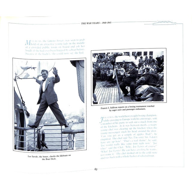 1980s "Ocean Pictures: The Golden Age of Transatlantic Travel 1936 to 1959" 1989 Hunter-Cox, Jane For Sale - Image 5 of 9