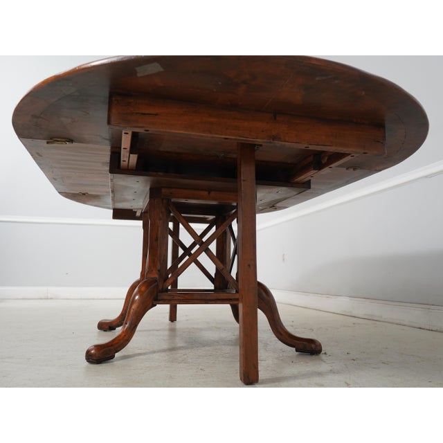 Guy Chaddok Round Distressed Dining Room Table For Sale - Image 18 of 18