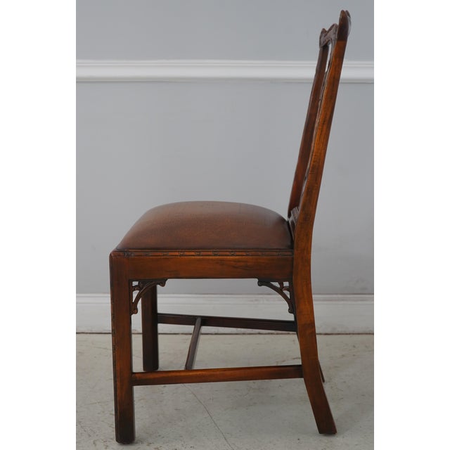 Theodore Alexander Mahogany Leather Desk & Chair For Sale - Image 14 of 18