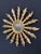 Wood 20th Century Sunburst Golden Mirror For Sale - Image 7 of 8