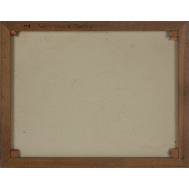 1960s Mid Century Sierra Mountaintops Landscape in Oil on Canvas by Ralph Edward Joosten For Sale - Image 5 of 5