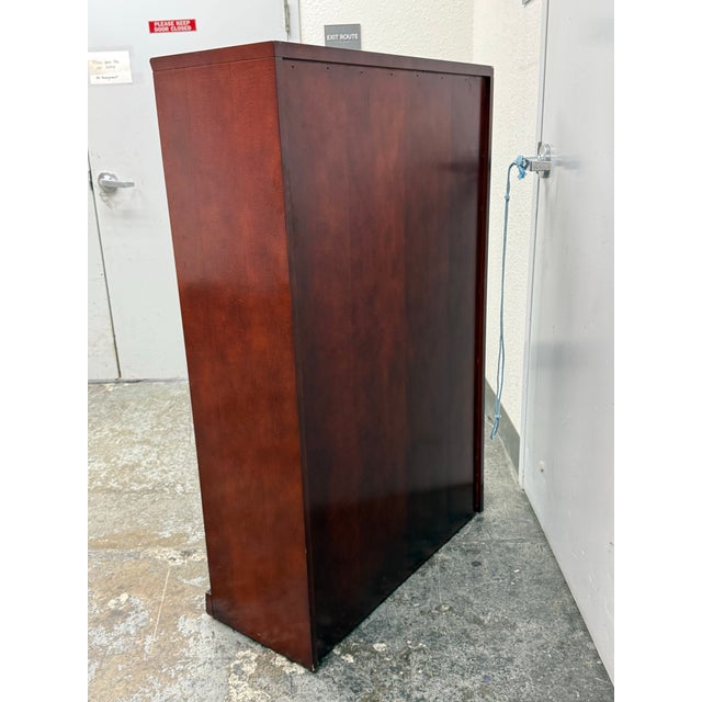 Transitional Cherry Stain Bookcase For Sale In San Francisco - Image 6 of 12