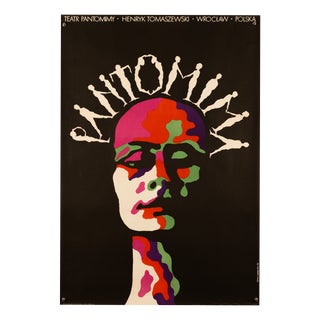 Pantomima Theater Poster by Terechowicz, 1972 For Sale
