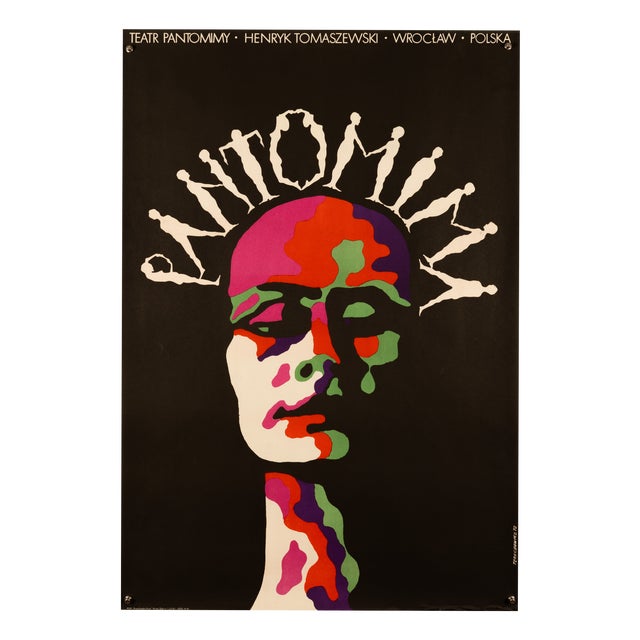 Pantomima Theater Poster by Terechowicz, 1972 For Sale