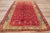 Red Mid 20th Century Vintage Turkish Tribal Oushak Rug, 03'11 X 06'11 For Sale - Image 8 of 10