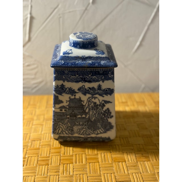 Ceramic Vintage Blue Willow Ringstons Tea Merchants Limited Edition Ginger Jar For Sale - Image 7 of 9