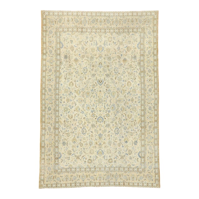 Early 20th Century Antique Persian Kashan Rug 08'07 X 12'08 For Sale