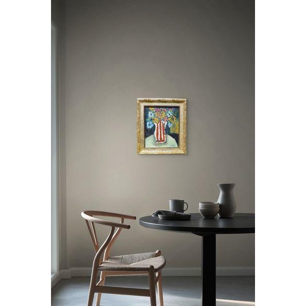 2020s Golden Flowers Oil in a Gilded Gold Frame For Sale - Image 5 of 8