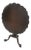 Chippendale Mahogany Pie Crust Birdcage Tilt Top Table For Sale