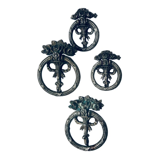 Late 18th Century Rococo French Ring Pulls - Set of 4 For Sale