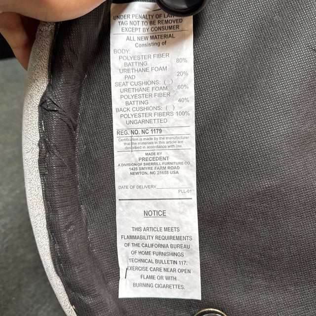 Early 21st Century Precedent Mia Caster Keg Ottoman For Sale - Image 5 of 12