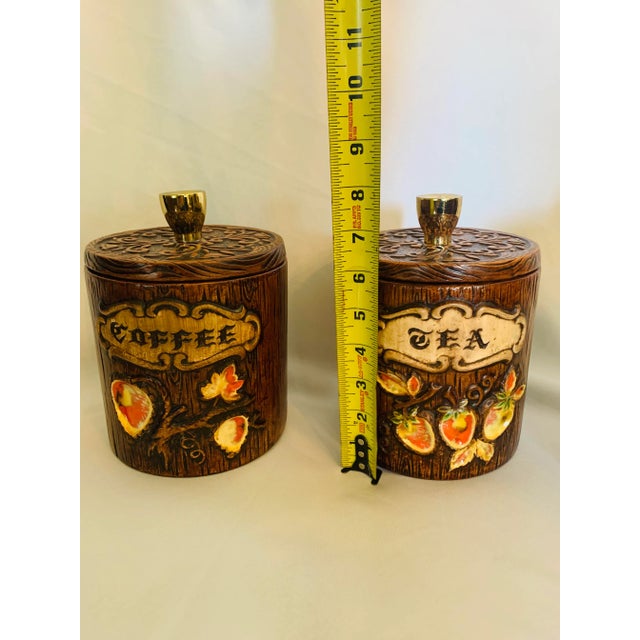 Treasure Treasure Craft Ceramic Kitchen Canisters- Set of 4 For Sale - Image 9 of 13
