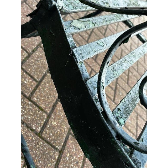 Regency Iron Garden Bench For Sale - Image 6 of 15
