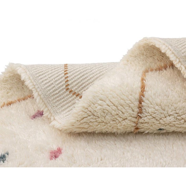 Textile Hand-Knotted Wool Rug by Azele Studio For Sale - Image 7 of 9