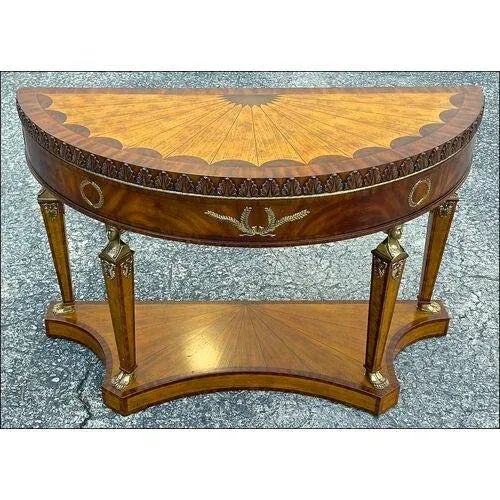 Maitland - Smith Vintage Maitland Smith Empire Style Console For Sale - Image 4 of 13