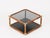 Bamboo, Brass and Smoked Glass Coffee Table in the style of Gabriella Crespi, Italy, 1970s For Sale - Image 9 of 14