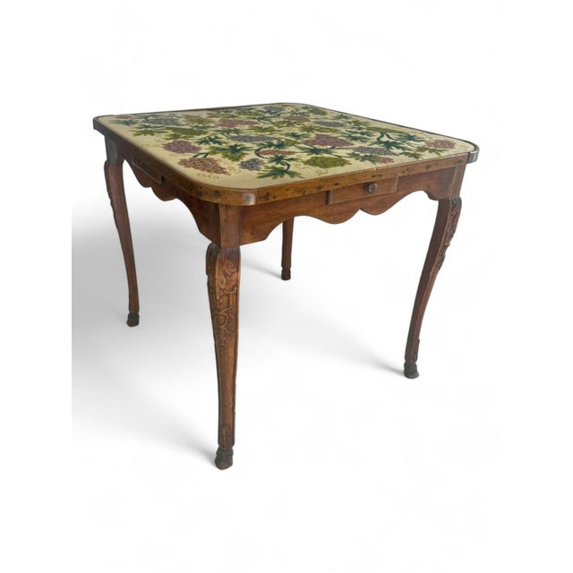 18th Century Louis XV French Walnut Game Table Walnut, France, 1790s For Sale - Image 18 of 18