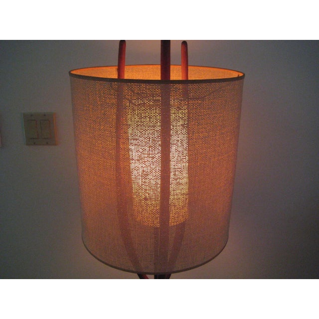 Pearsall Large Walnut Sculptural Lamp 1960s For Sale - Image 9 of 11
