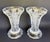 Art Deco Pair of Reversible Glass Vases & Taper/Pillar Candleholders For Sale - Image 3 of 12