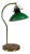 Green and White Brass and Murano Glass Table Lamp from Valenti Luce, 1970s For Sale