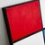 Mid Century Modern Painting Art Abstract Expressionism Red White Yellow Blue MCM For Sale - Image 4 of 10