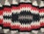 Amazing large Mexican Indian weaving bolster pillow with black linen backing.This bolster pillow is down & feather fill.
