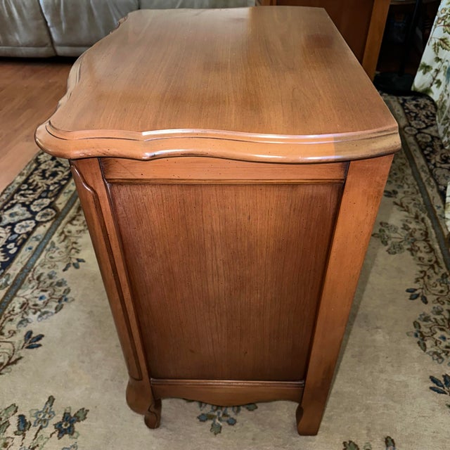 1960s Country French Cherry Nightstands – A Pair For Sale - Image 10 of 15