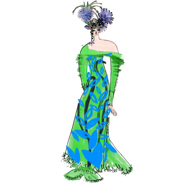 Figurative Nature Girl Print by Annie Naranian For Sale - Image 3 of 3