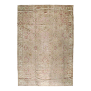 Galerie Shabab Collection Early 20th Century Turkish Oushak Oversize Carpet