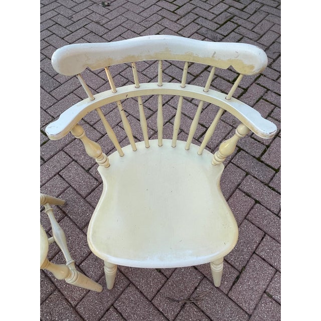 Vintage Ethan Allen Comb Chairs For Sale - Image 11 of 12