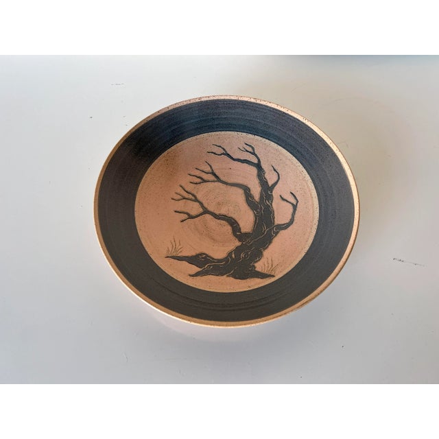 1980's Vintage Sertz Art Pottery Bowl For Sale - Image 10 of 10