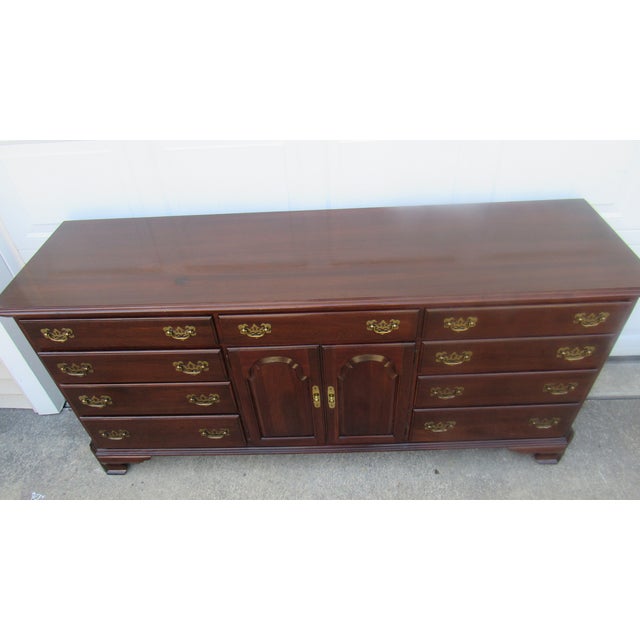 Item: Ethan Allen Dresser Details: Signed Ethan Allen Great Designer Look/Quality Piece Cherry Great Carvings Beautiful...