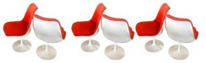 Swivel Chairs attributed to Eero Saarinen for Knoll Inc. / Knoll International, 1970s, Set of 6