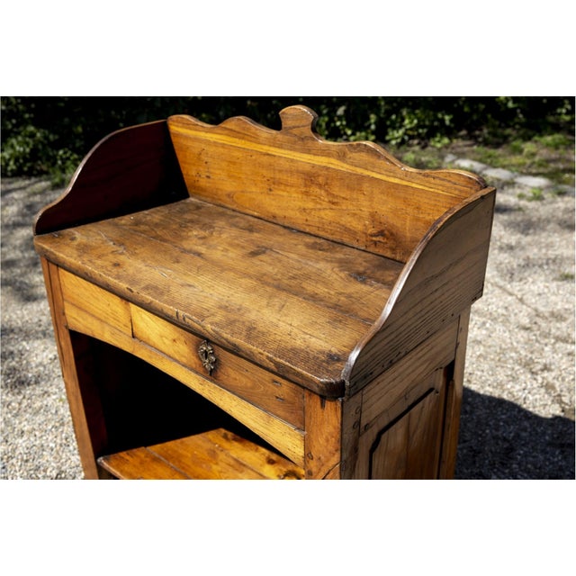French Antique French Fruitwood Washstand For Sale - Image 3 of 11