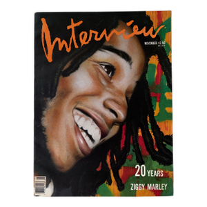 Ziggy Marley, Vintage Interview Magazine, Cover Feature