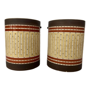 Mid 20th Century Martha and Beaumont Mood Sconces, a Pair