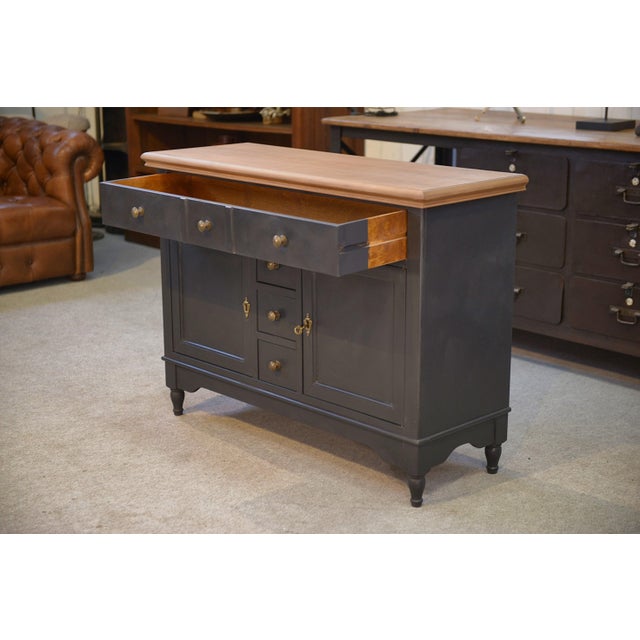 Small Cherrywood Sideboard, 1960s For Sale - Image 6 of 11