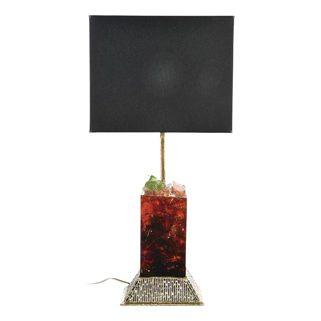 Fractal Resin Lamp by Henri Fernandez For Sale