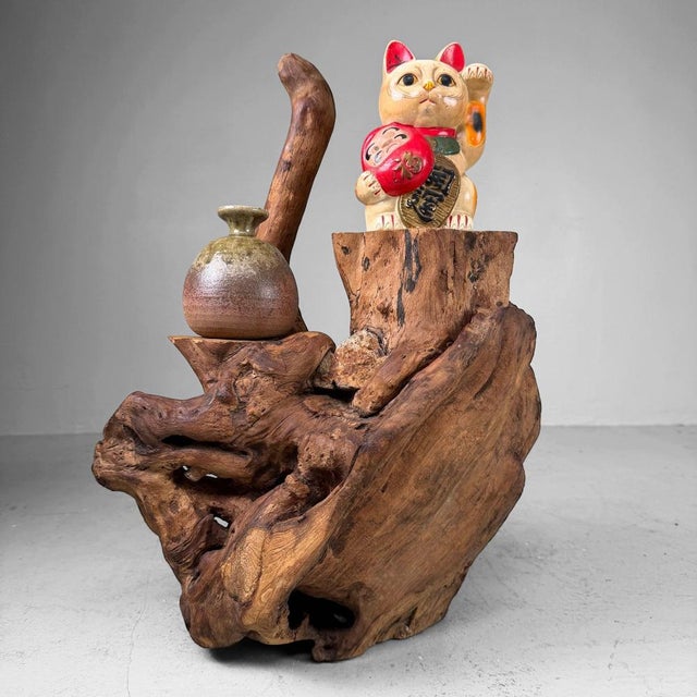 Mid-Century Modern Japanese Koboku Root Wood Sculpture, 1960s For Sale - Image 3 of 16