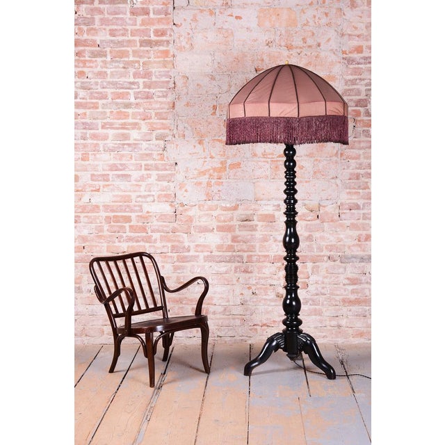 Art Deco Floor Lamp in Beech, Czech, 1910s For Sale - Image 11 of 12