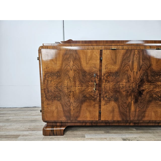 Art Deco French Sideboard in Walnut, 1940 For Sale - Image 11 of 18